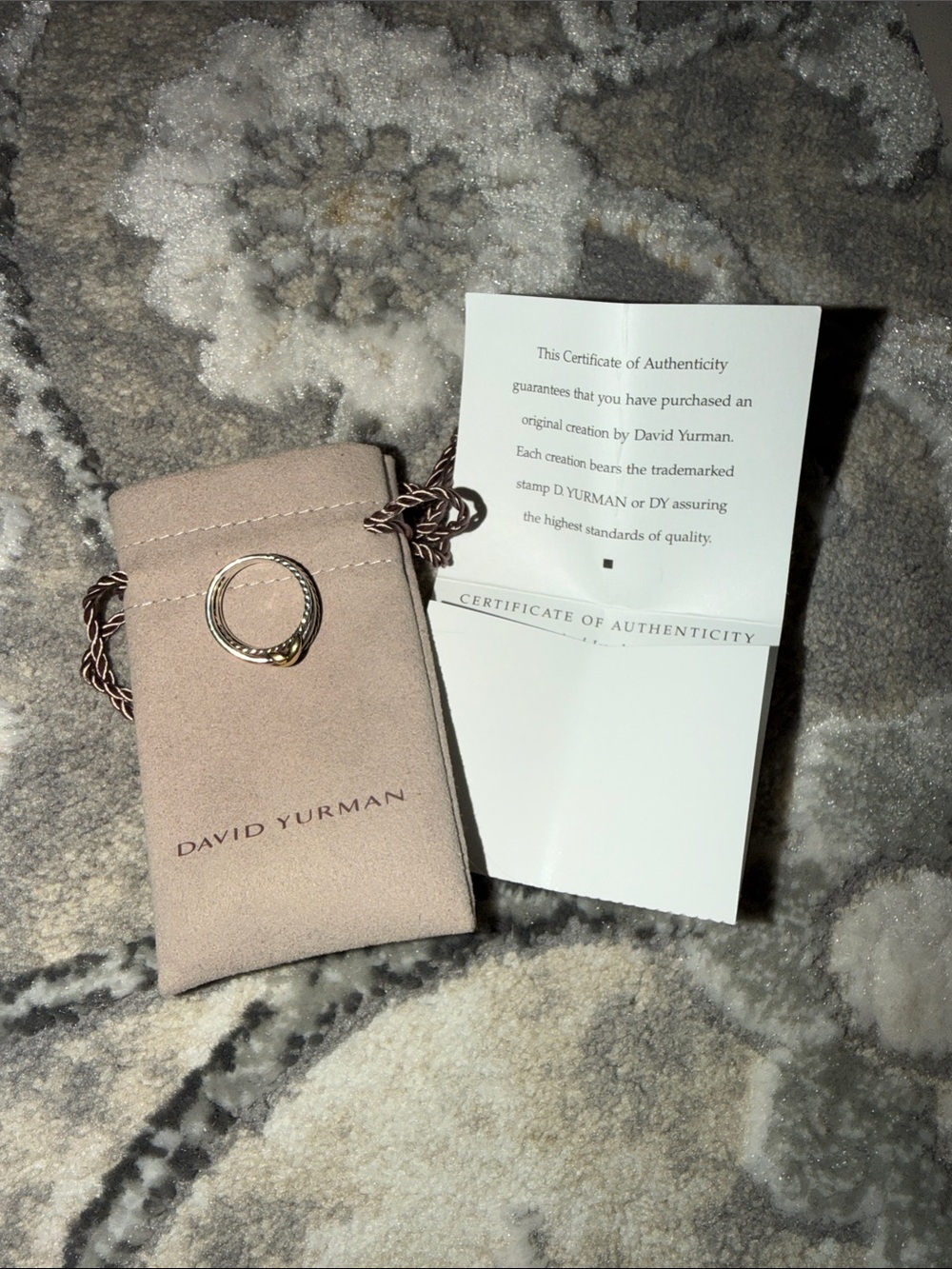 David Yurman crossover with x ring
